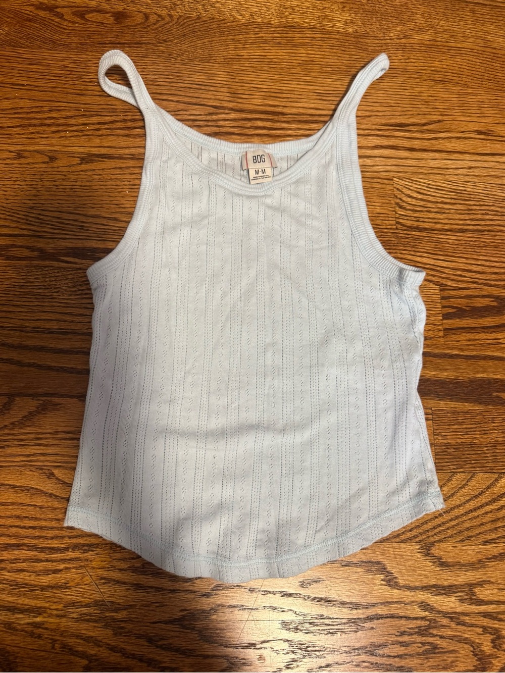 BDG Urban Outfitters Light Blue Ribbed Tank Top - Women